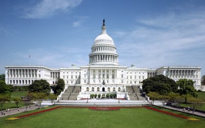 A view of the United States Capitol Building.