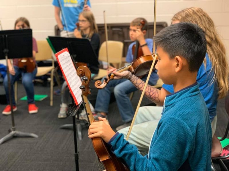 Virginia Tech String Projects teachers and students